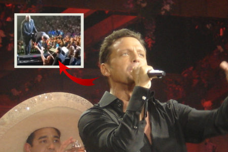 Mujer sufre aparatosa caída por culpa de Luis Miguel, pero recibe esta increíble recompensa (Video)