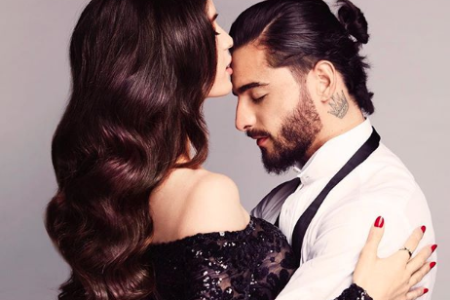 Primer aniversario de Maluma y Natalia Barulích