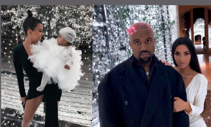 kim kardashian y kanye west brindaron una lujosa celebración navideña paraíso invernal invitados celebridades