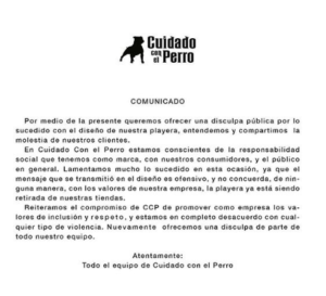 cuidado con el perro responde a los reclamos por playeras que invitan a violar a las mujeres con mensajes ofensivos culiacan conavim