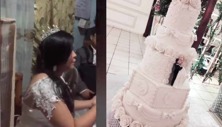 estafan a una pareja en tailandia el dia de su boda con pastel de unicel video YouTube @Viral Press