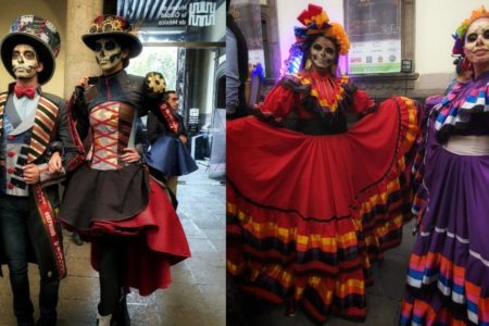La CDMX festeja el Día de Muertos con desfile de catrinas