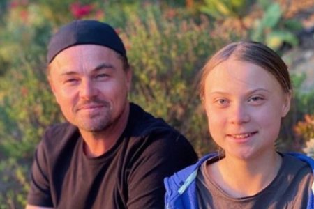 Greta Thunberg hace pacto con Leonardo Dicaprio